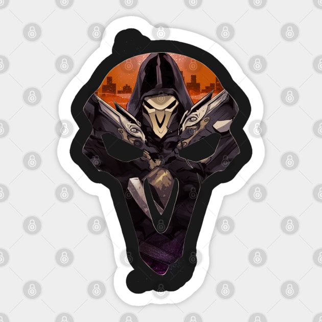 Death comes from the shadow Sticker by ArtofLariz